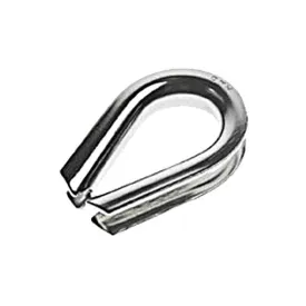 1/2" Heavy Duty Stainless Steel Thimbles Type 316 (10 pack)
