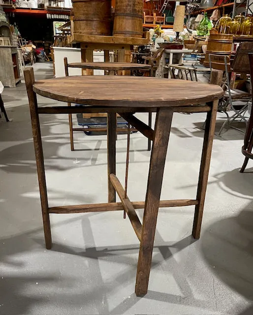 1920s Wooden Foldable Wine Tasting Table  #6372