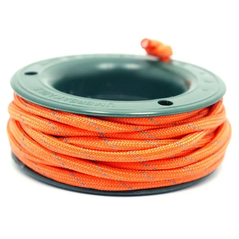 550 PARACORD MINI SPOOL - ORANGE YELLOW REFLECTIVE