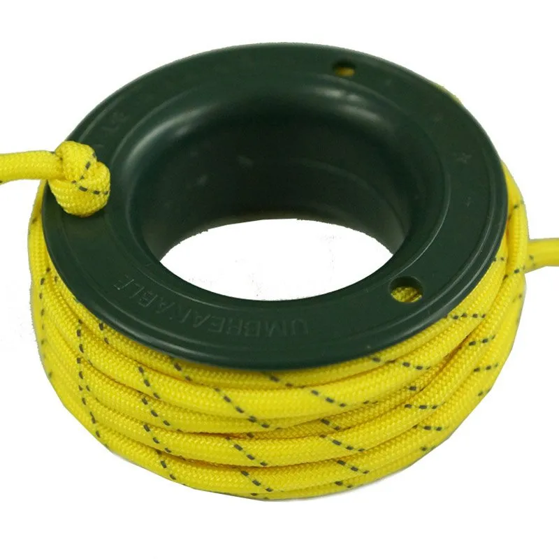 550 PARACORD MINI SPOOL - YELLOW REFLECTIVE
