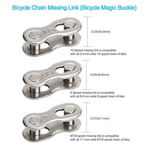 A AKRAF Bike Link Plier   Chain Breaker Splitter Tool   Chain Checker   3 Pairs Bicycle Missing Links, Bike Link Opener Closer Plier Chain Cutter Connector Wear Indicator Tool (New Version)