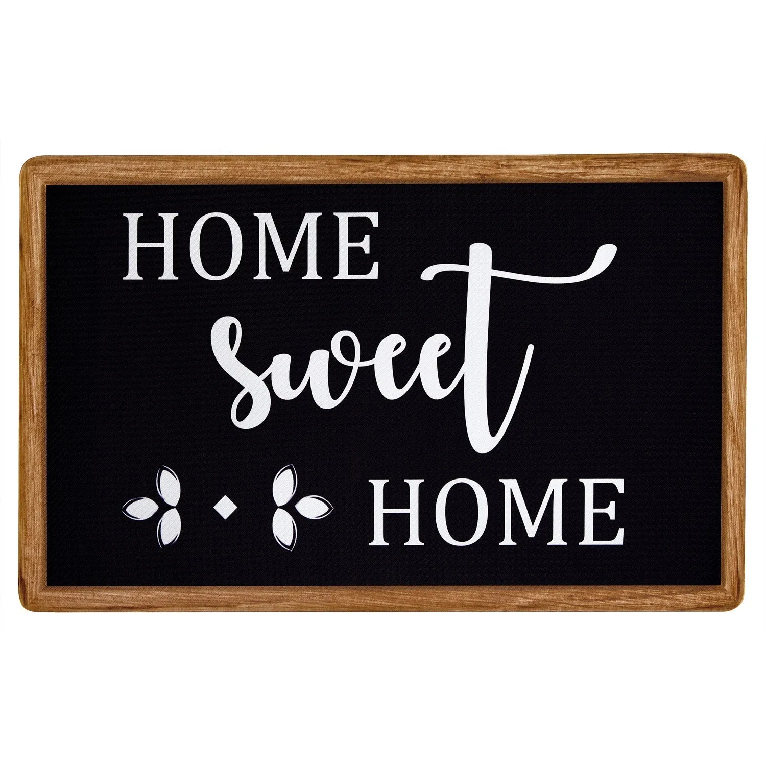 Achim Modern Farmhouse Decorative Anti-Fatigue Mat, Black, 18x30 Inches