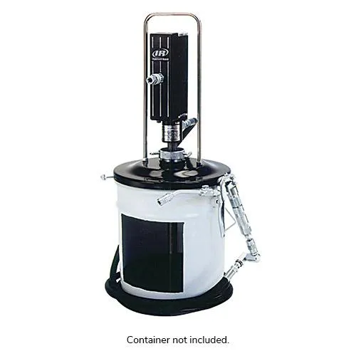 ARO 2" Grease Pump Package, 50:1 Ratio, 0-7500 PSI, 35 Gal w/Cover, Follower Plate, Control Handle, Hose and Swivel