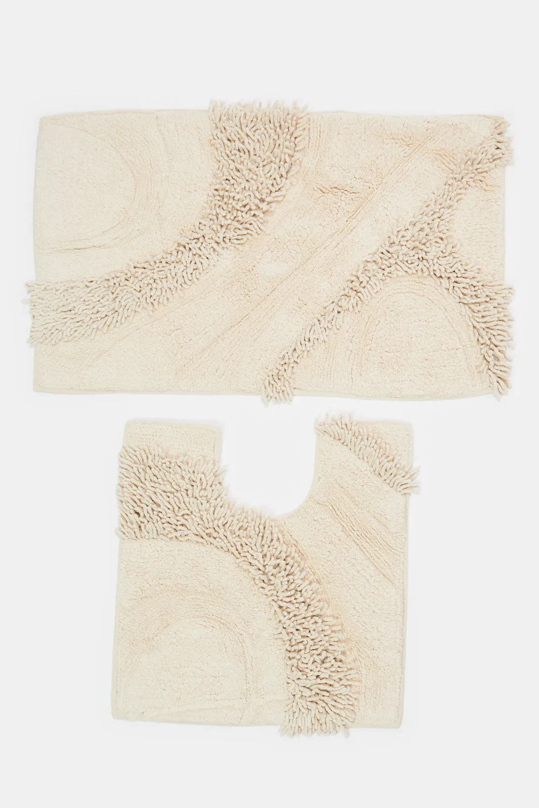Beige Valerie Bathmat Set (2 Piece)