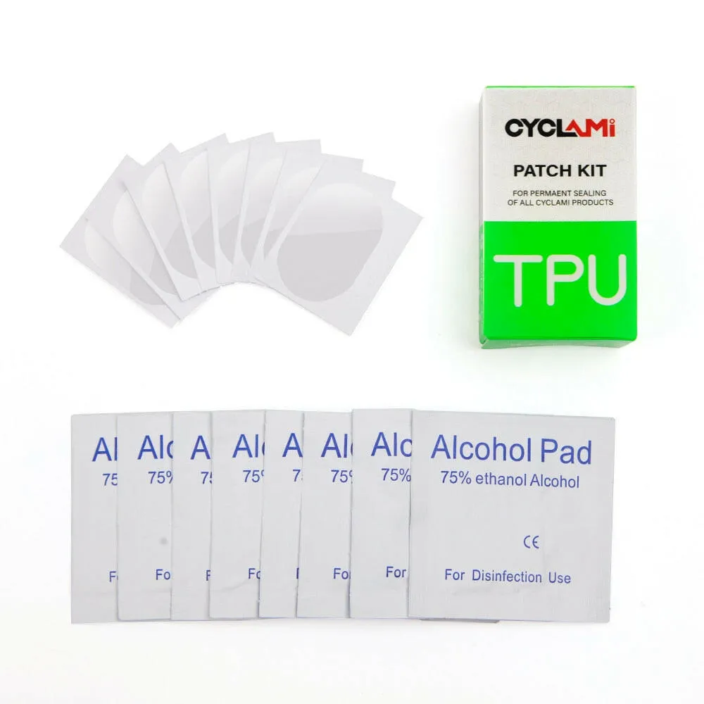 Bike Inner Tube Tire Patch Patching tools Repair Kit 8 pieces Road MTB Folding Bicycle TPU Material Powerful Glue-free