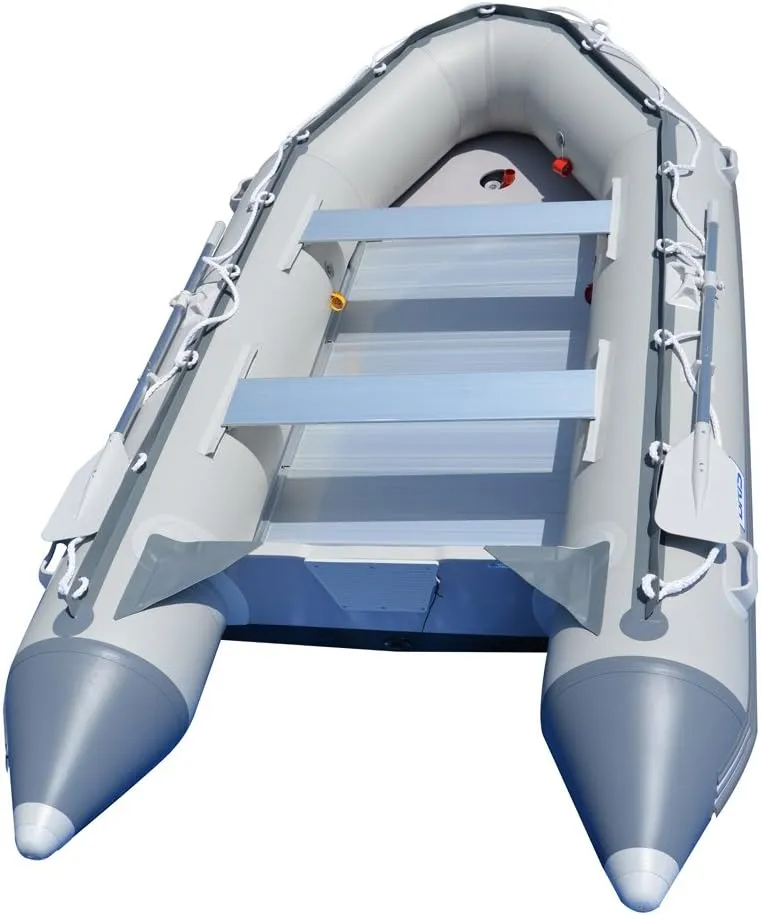 BRIS 12.5 ft Inflatable Boat Inflatable Fish Hunter & Person Inflatable Raft Boat