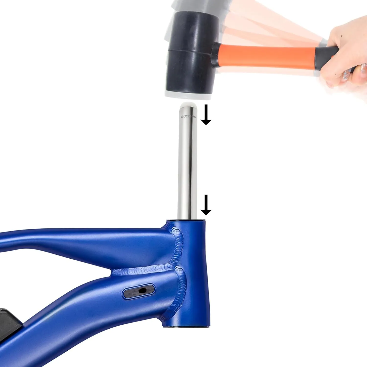 BUCKLOS Bike Headset Cup Removal Tool,Sturdy and Durable Stainless Steel Bicycle Head Parts Remover Suitable for -1/8", 1-1/4" and 1-1/2" inch for Bike Repair
