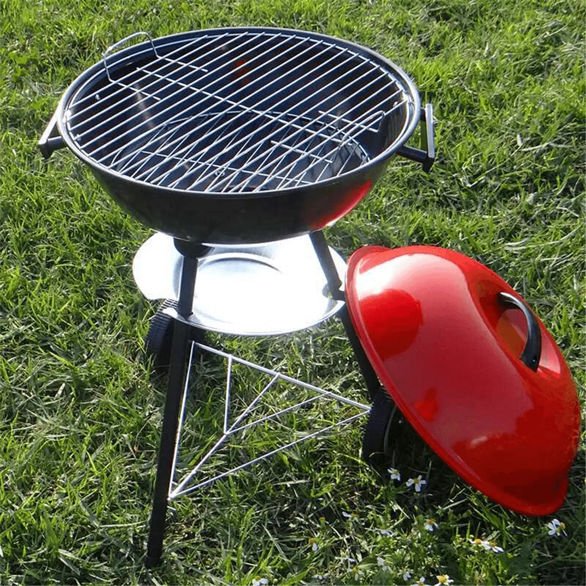 Charcoal Barbecue BBQ Grill Outdoor Camping Cooker Bars Backyard Smoker Tool