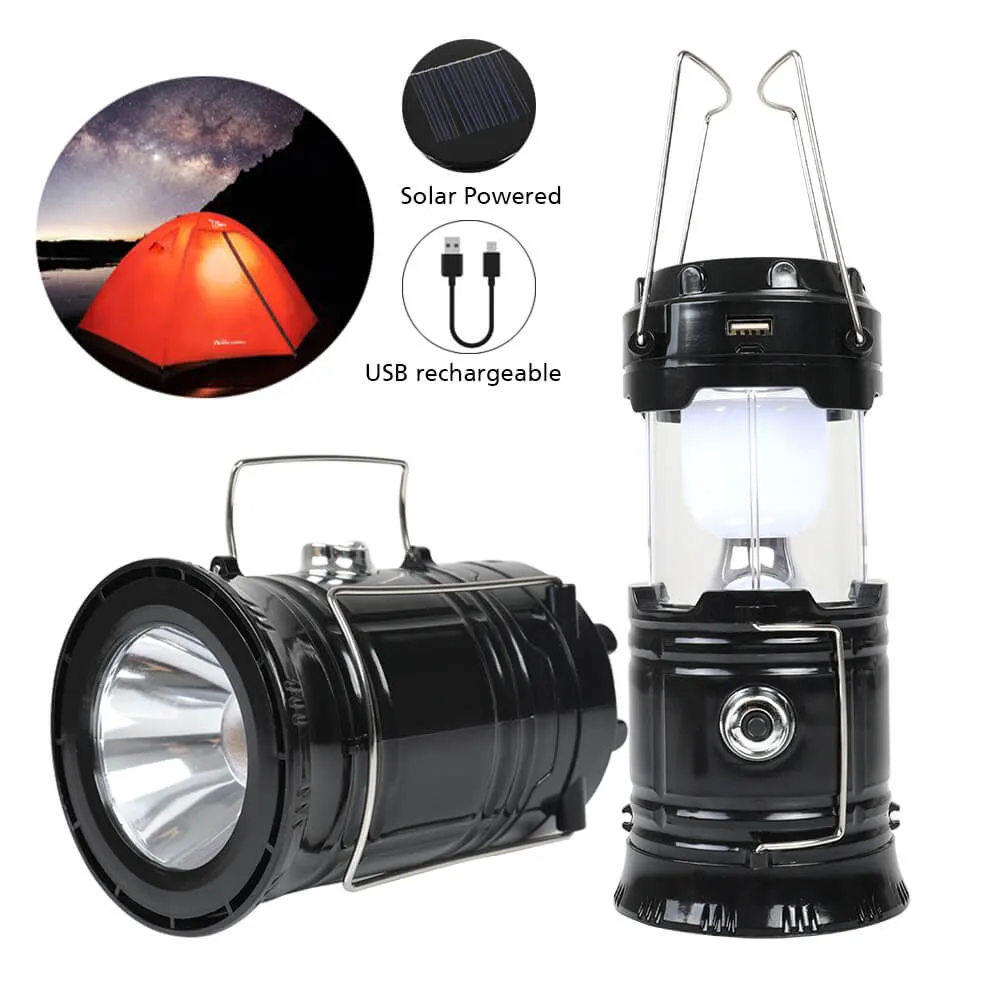 Collapsible LED Camping Lantern Portable Lamp with Battery