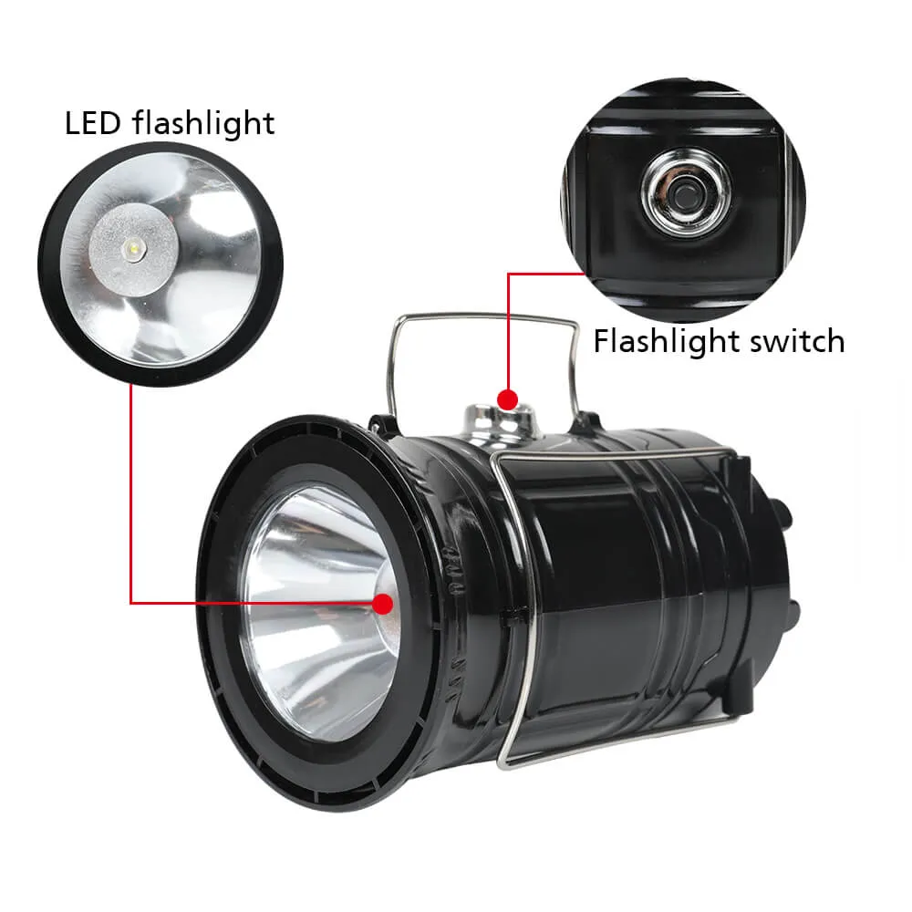 Collapsible LED Camping Lantern Portable Lamp with Battery