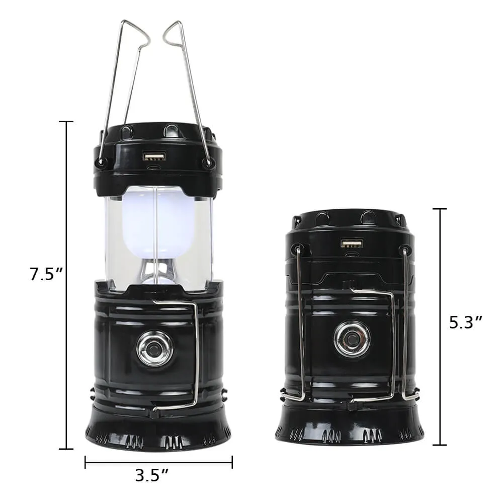 Collapsible LED Camping Lantern Portable Lamp with Battery