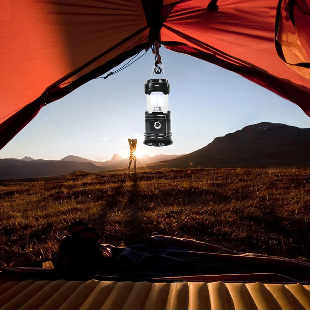 Collapsible LED Camping Lantern Portable Lamp with Battery