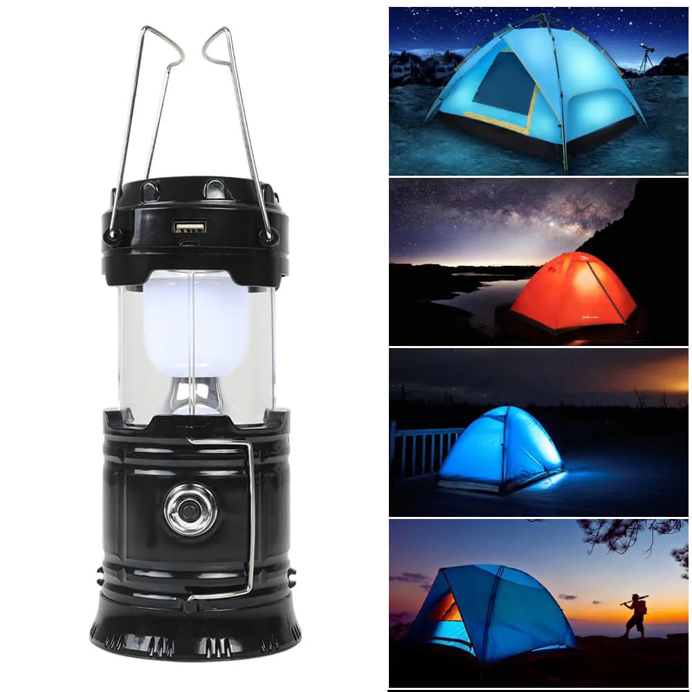 Collapsible LED Camping Lantern Portable Lamp with Battery