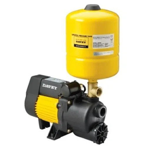 Davey XP25P8 Weekender Home Pressure System with 8L Pressure Tank 0.33KW 240V