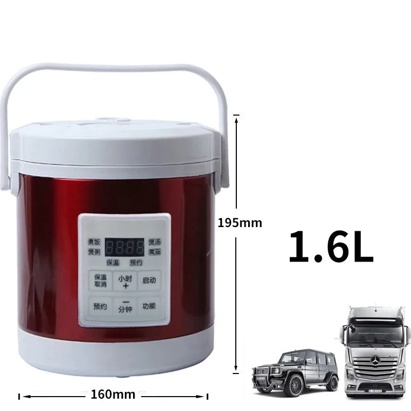 DMWD Mini Rice Cooker 1.6L - Electric Food Steamer & Warmer
