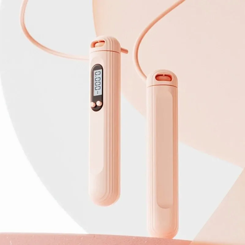 Electronic Jump Rope - Adjustable Anti-Tangle PVC Jump Rope for Men, Women, Kids - Indoor/Outdoor