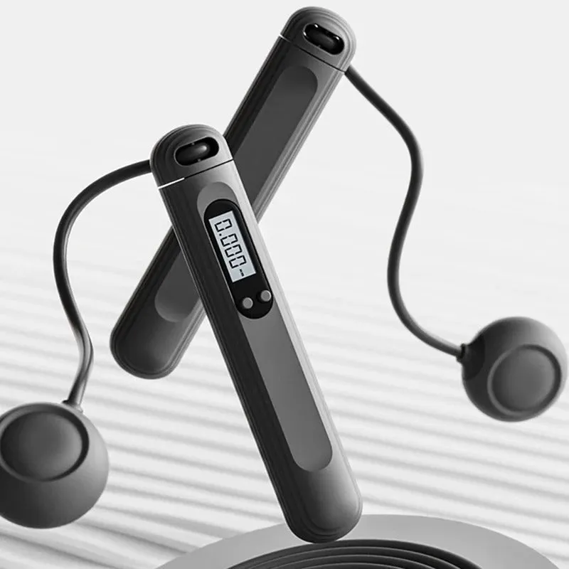 Electronic Jump Rope - Adjustable Anti-Tangle PVC Jump Rope for Men, Women, Kids - Indoor/Outdoor
