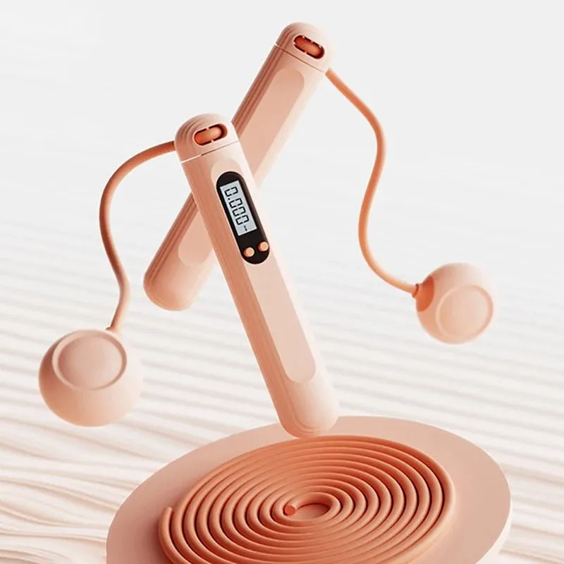 Electronic Jump Rope - Adjustable Anti-Tangle PVC Jump Rope for Men, Women, Kids - Indoor/Outdoor