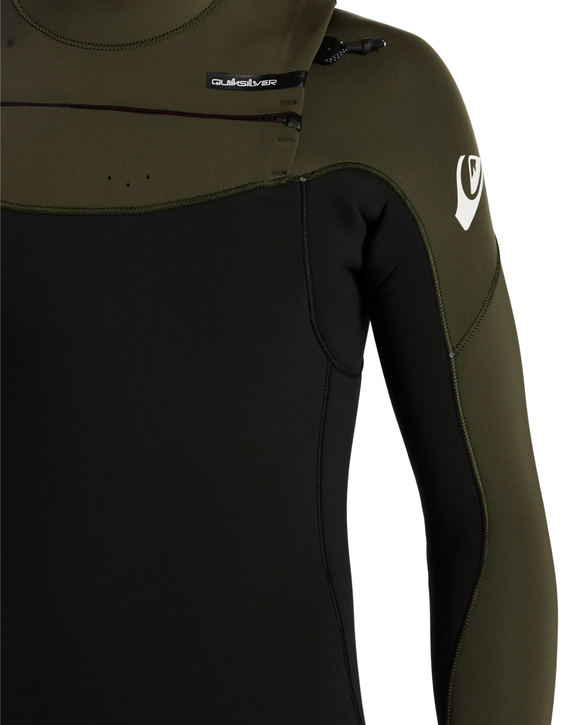 Everyday Session 4/3mm Chest Zip Wetsuit in Black & Thyme