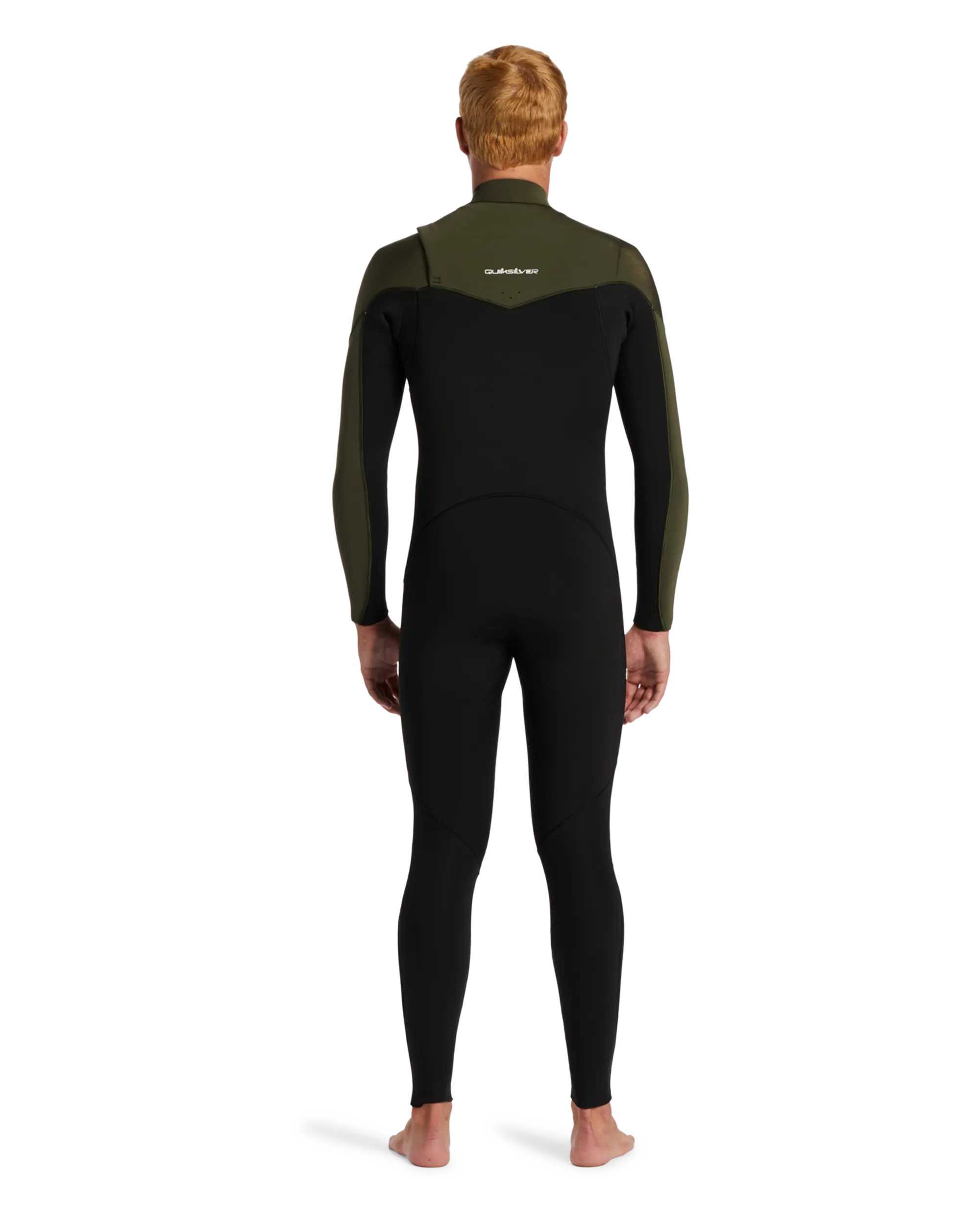 Everyday Session 4/3mm Chest Zip Wetsuit in Black & Thyme