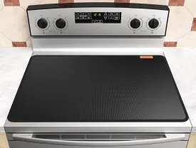 Fireproof Stove Cover, 28.520 Inches Electric Stove Top Cover, Heat Resistant GlassTop Stove Cover Protector, Kitchen Flat Stove Top Covers for Electric Stove Black