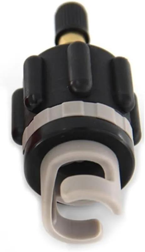 for Stand Up Paddle Board Pump Adapter, Sealing Air Valve Adapter for Inflatable Boat, Paddle Board Air Valve Air Nozzle Adapter for Quick Inflation and Deflation(Black)