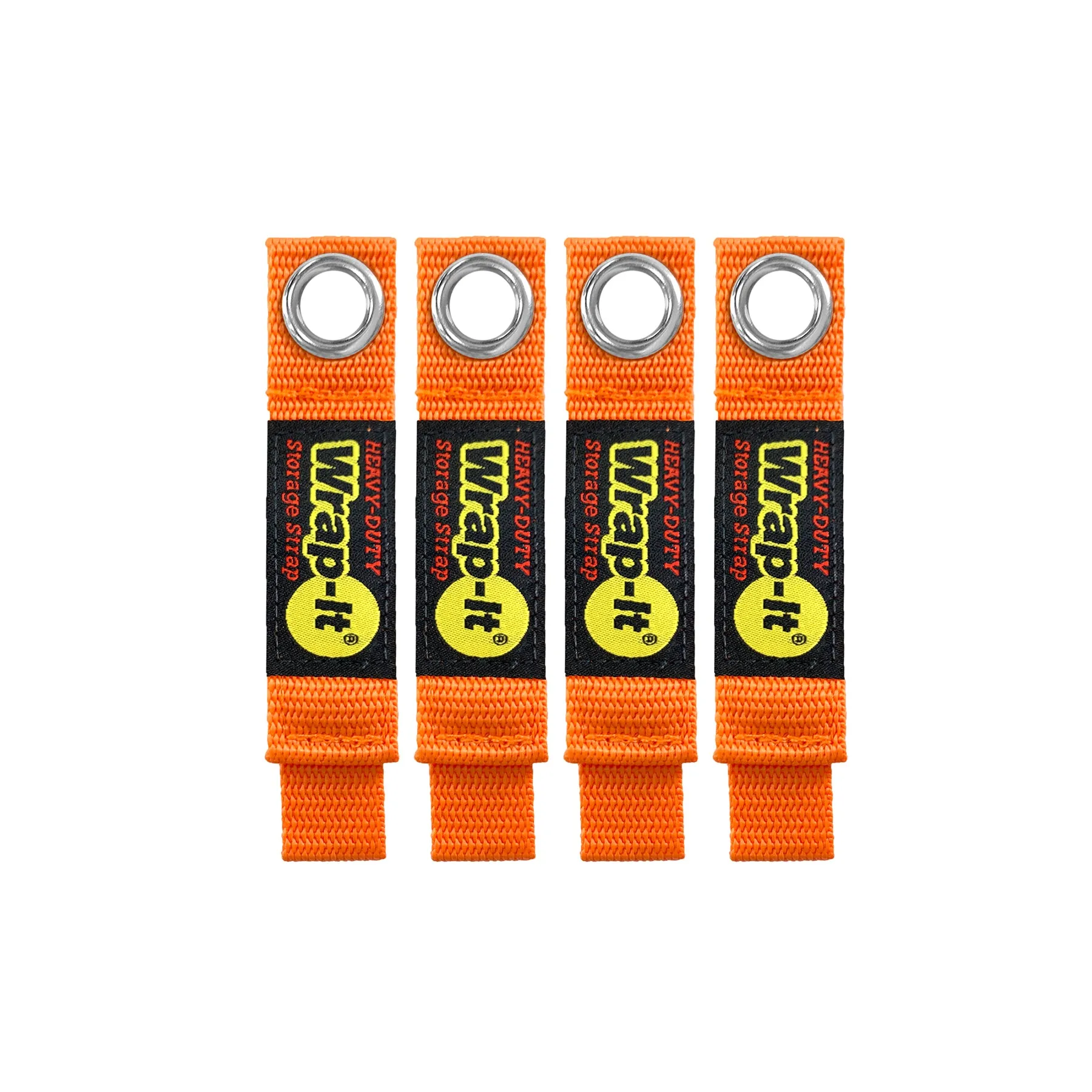Heavy-Duty Storage Straps - 7-in. (4-Pack) Blaze Orange