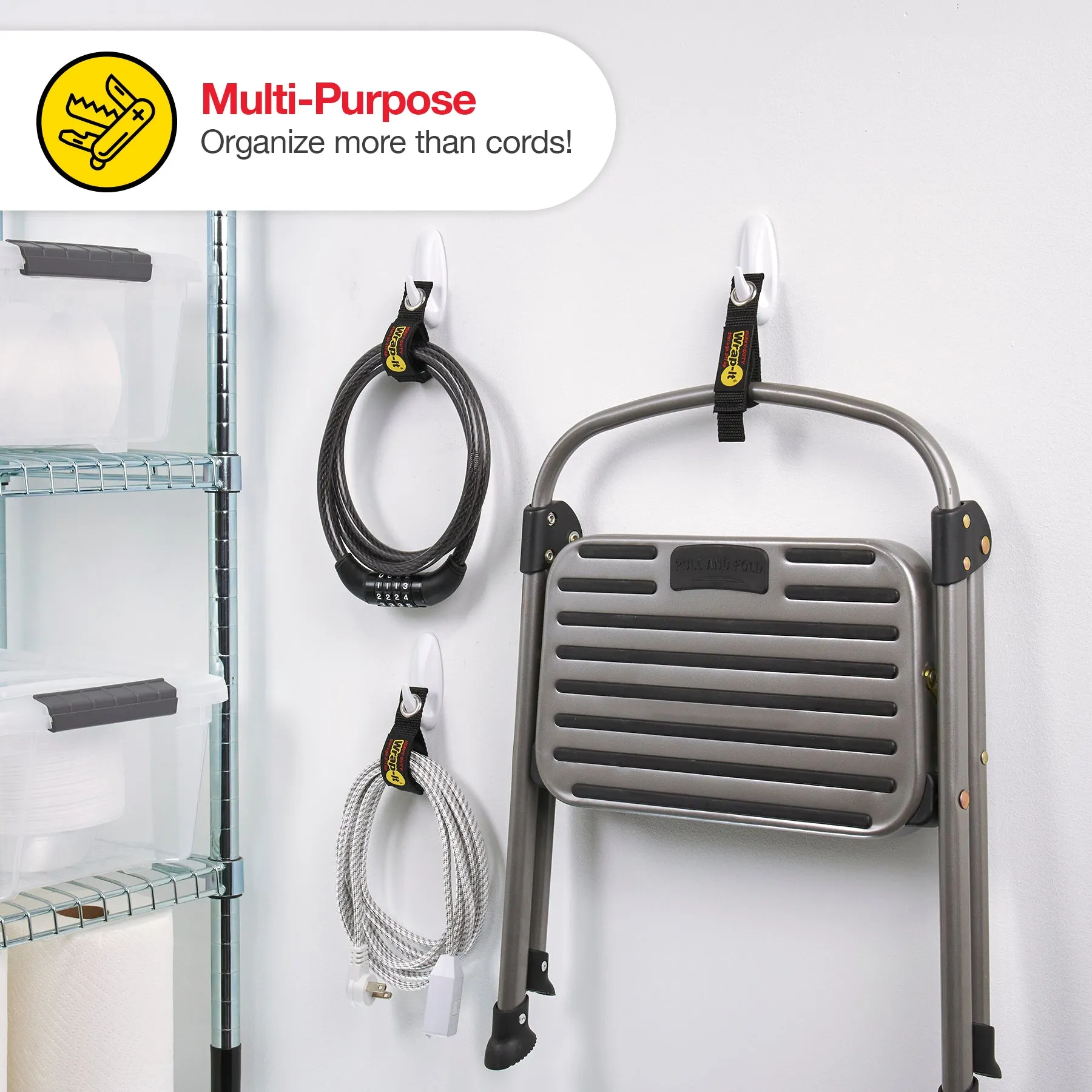 Heavy-Duty Storage Straps - 7-in. (4-Pack)