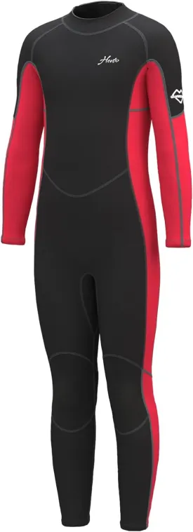 Hevto Kids Wetsuit for Boys Girls Toddler Youth 3/2mm Neoprene Full Wet Suits in Cold Water for Swimming Surfing Diving