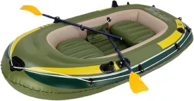 Inflatable Kayak, Thickened ThreePerson Inflatable Boat, Inflatable Rubber Boat with Paddle, Suitable Fishing, Rafting, Tourist Kayaking,A