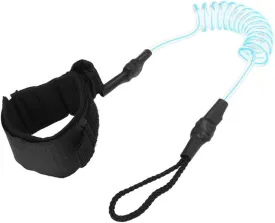 Inflatable Paddle Boards Surf Sup 4 Feet Ankle Leash Surfing Elastic Coiled Stand UP Paddle Board Leg Rope Surfboard Ankle Leash Vacation Must Haves (Color : Clear Blue)