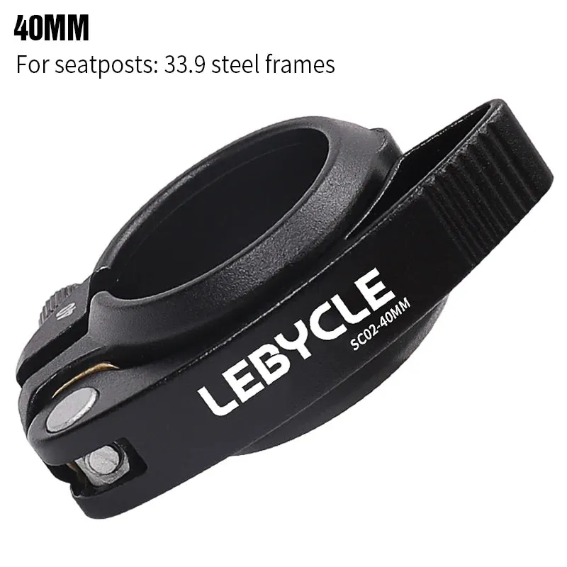 Lebycle Bicycle Seatpost Clamps Quick release 40mm / 40.8mm Aluminum alloy Mountain road bike Cycling Accessories