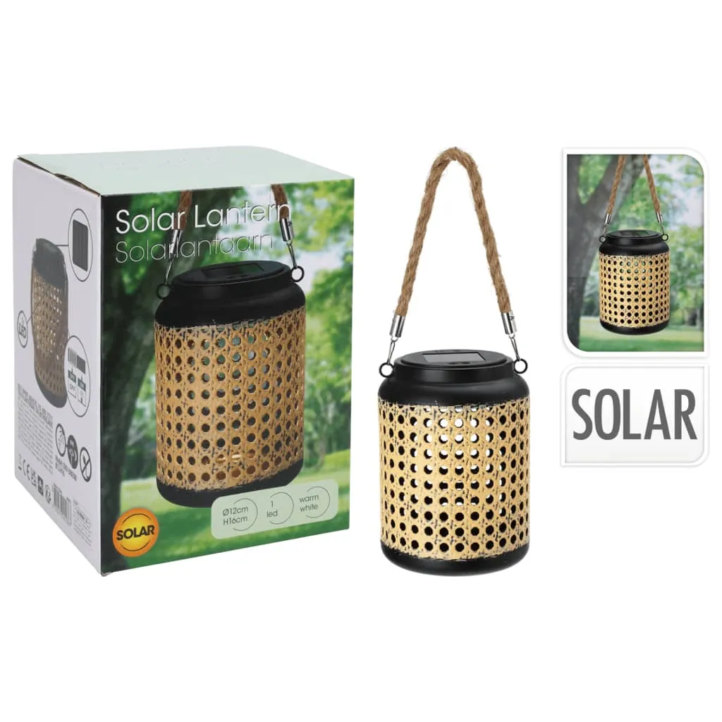 LED Solar Lantern with Handle 12x16 cm