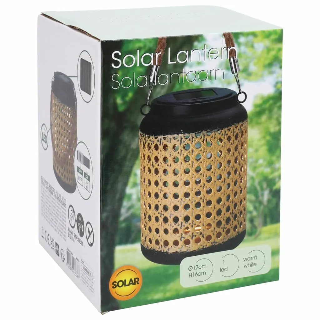 LED Solar Lantern with Handle 12x16 cm