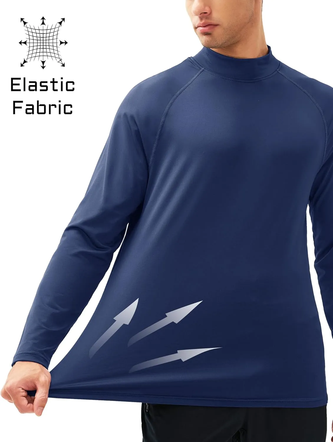 MAGCOMSEN Men's Thermal Shirt, Fleece Lined Long Sleeve Undershirts, Athletic Warm Base Layer Winter Top