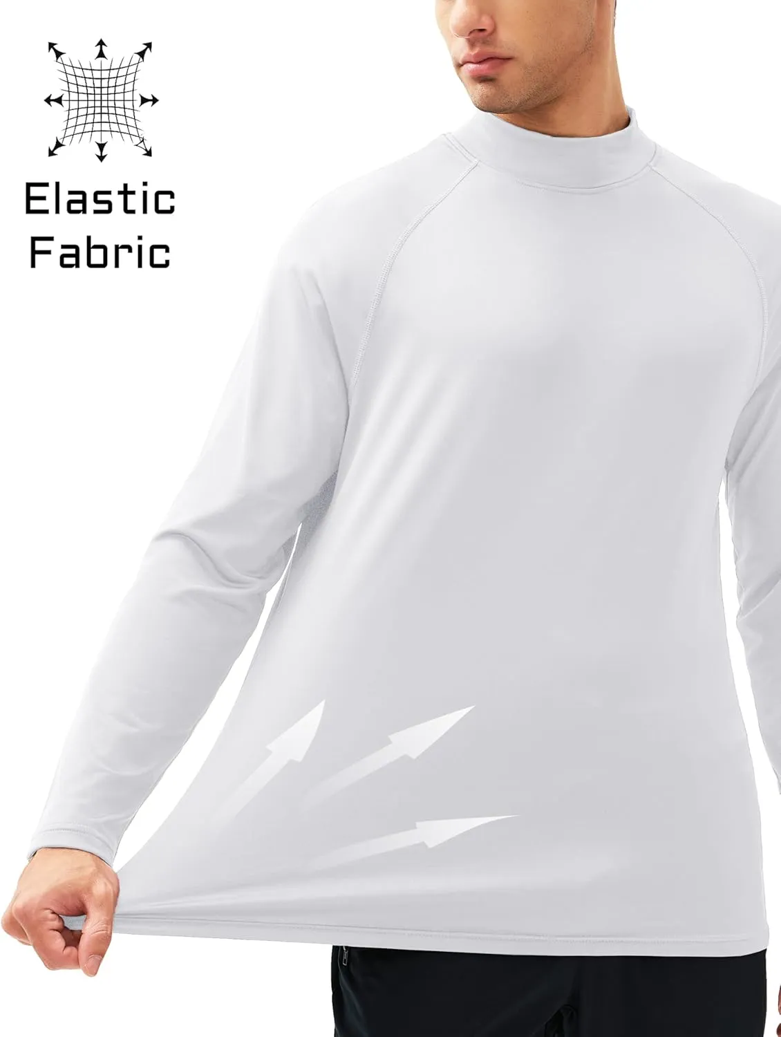 MAGCOMSEN Men's Thermal Shirt, Fleece Lined Long Sleeve Undershirts, Athletic Warm Base Layer Winter Top