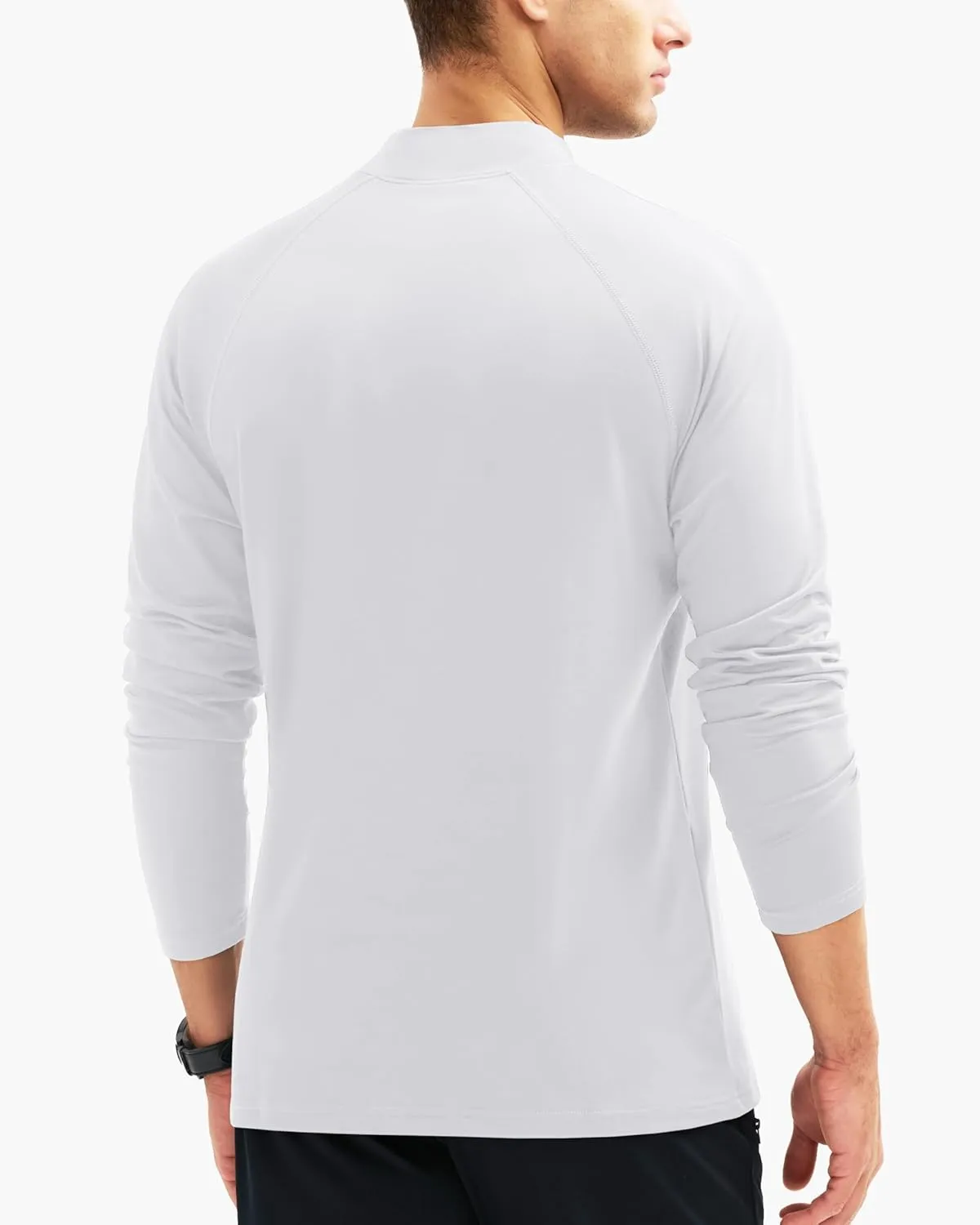 MAGCOMSEN Men's Thermal Shirt, Fleece Lined Long Sleeve Undershirts, Athletic Warm Base Layer Winter Top
