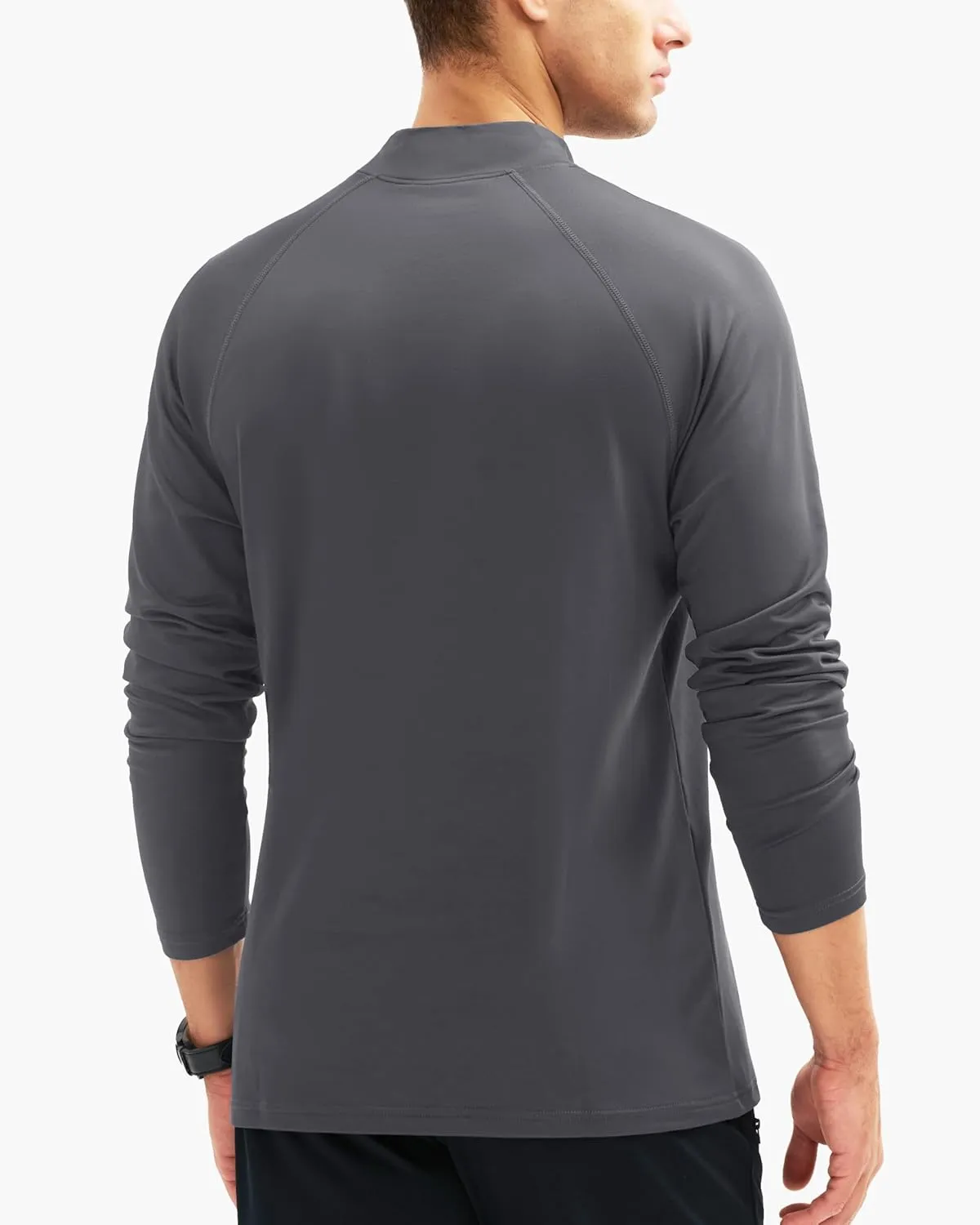 MAGCOMSEN Men's Thermal Shirt, Fleece Lined Long Sleeve Undershirts, Athletic Warm Base Layer Winter Top