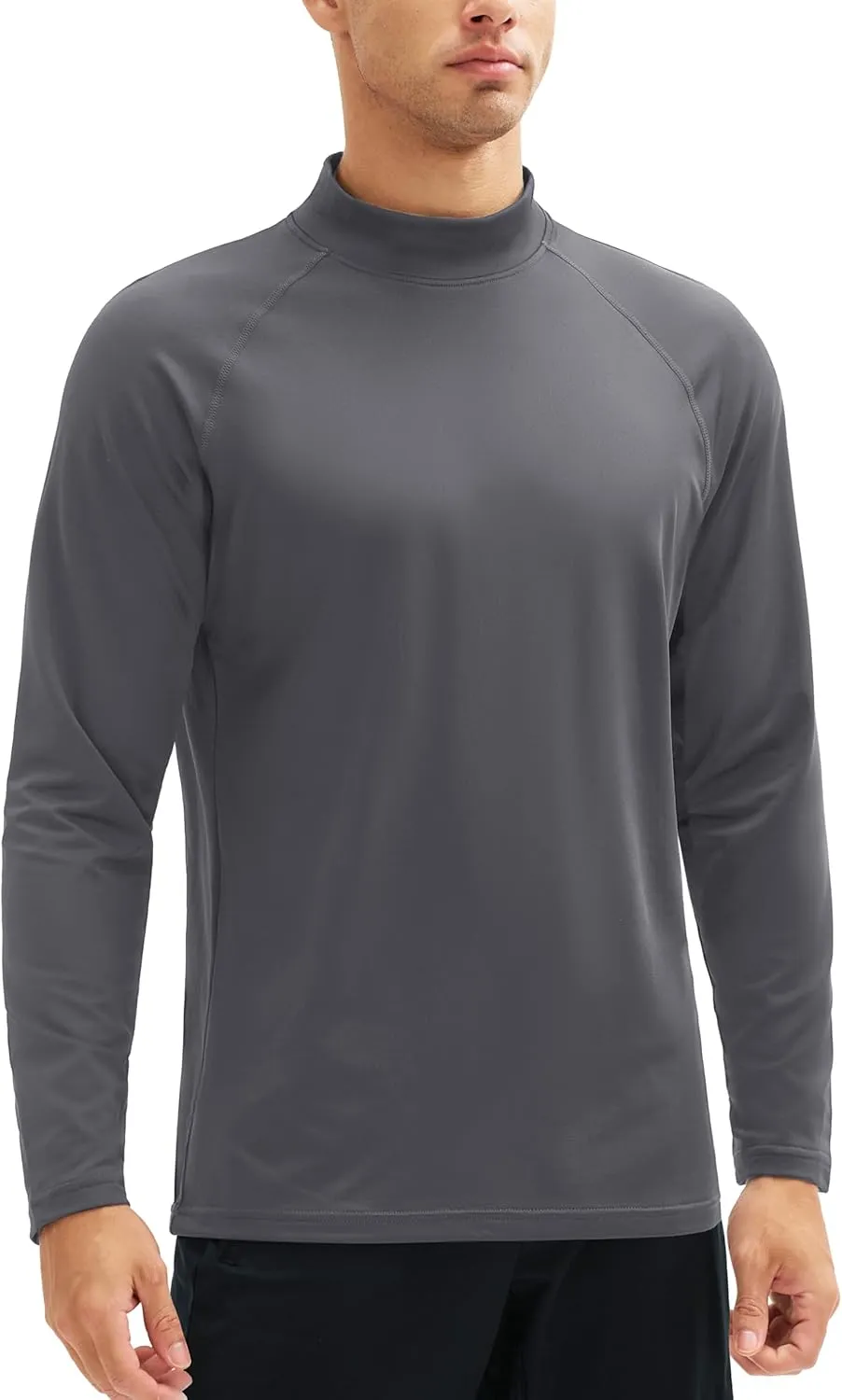 MAGCOMSEN Men's Thermal Shirt, Fleece Lined Long Sleeve Undershirts, Athletic Warm Base Layer Winter Top