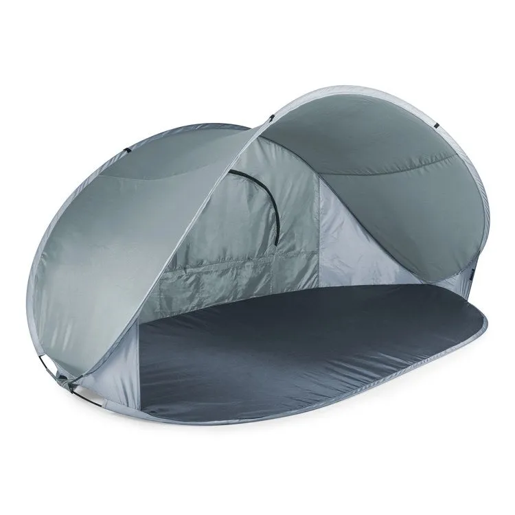 Manta Portable Sun Shelter, Gray with Black Trim