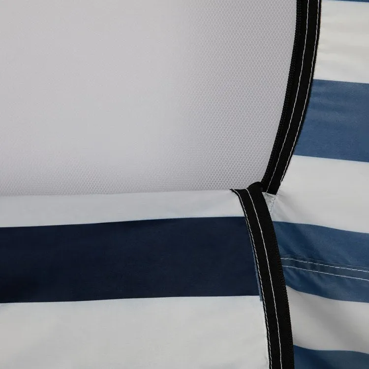 Manta Portable Sun Shelter, Navy and White Stripes