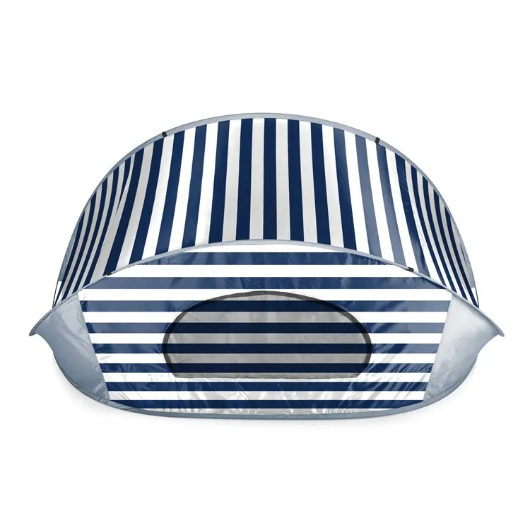 Manta Portable Sun Shelter, Navy and White Stripes