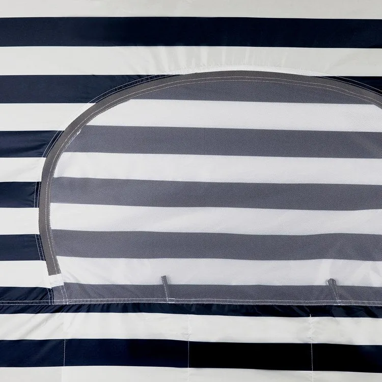 Manta Portable Sun Shelter, Navy and White Stripes