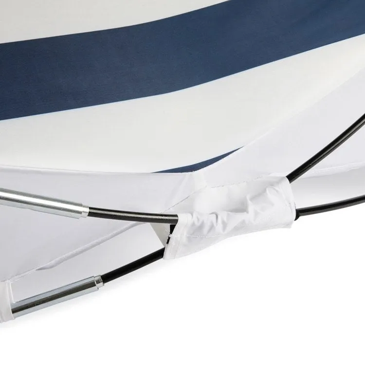 Manta Portable Sun Shelter, Navy and White Stripes