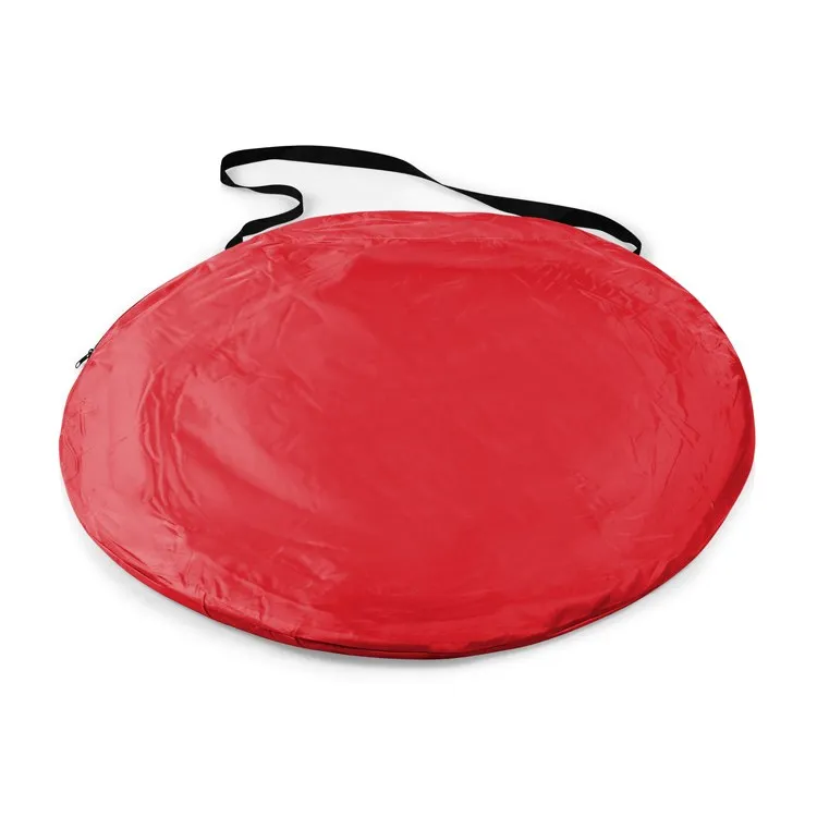 Manta Portable Sun Shelter, Red with Gray Trim