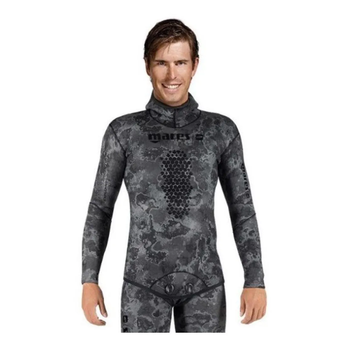 Mares 5mm Explorer Camo Black Freediving & Spearfishing Camouflage Wetsuits - Top and Bottom