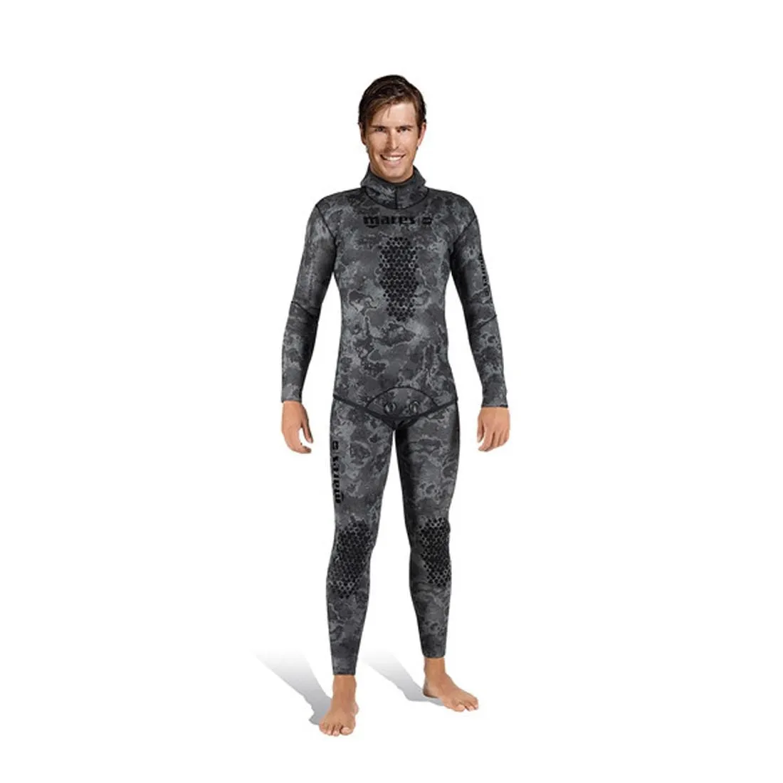 Mares 5mm Explorer Camo Black Freediving & Spearfishing Camouflage Wetsuits - Top and Bottom
