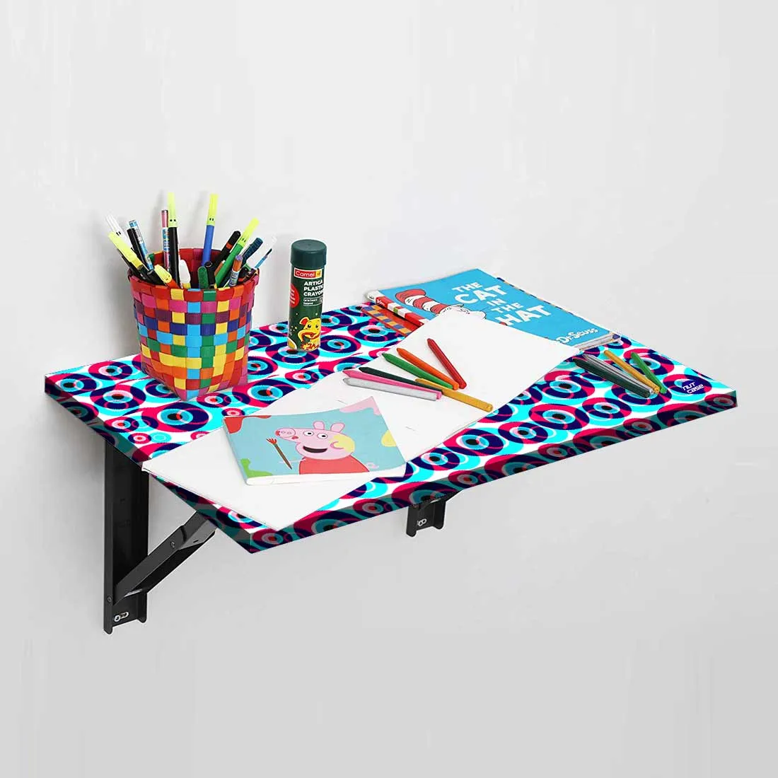 Modern Wall Mounted Foldable Study Table for Children - Evil Eye Protector