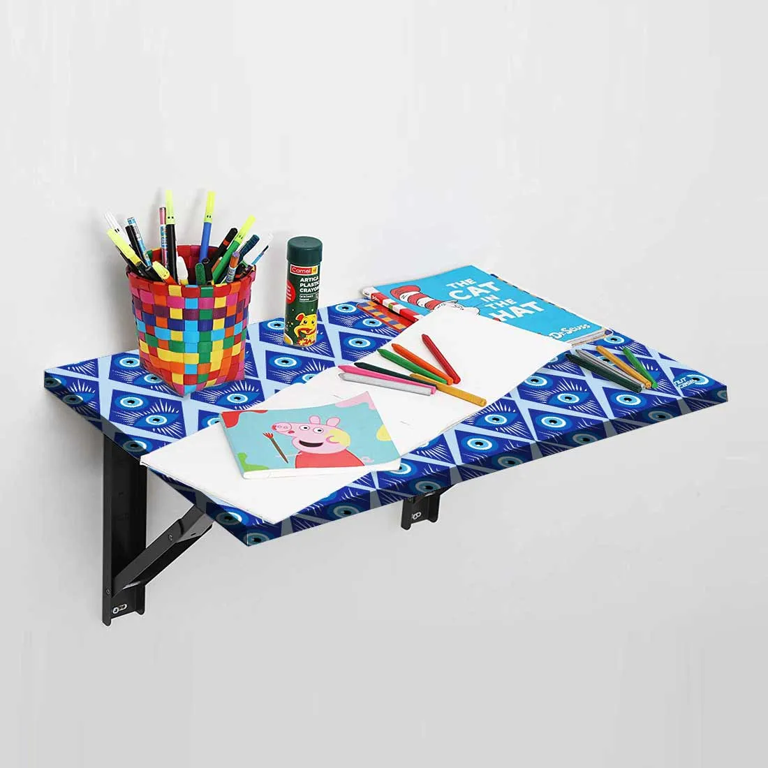 Modern Wall Mounted Foldable Study Table for Children - Evil Eye Protector