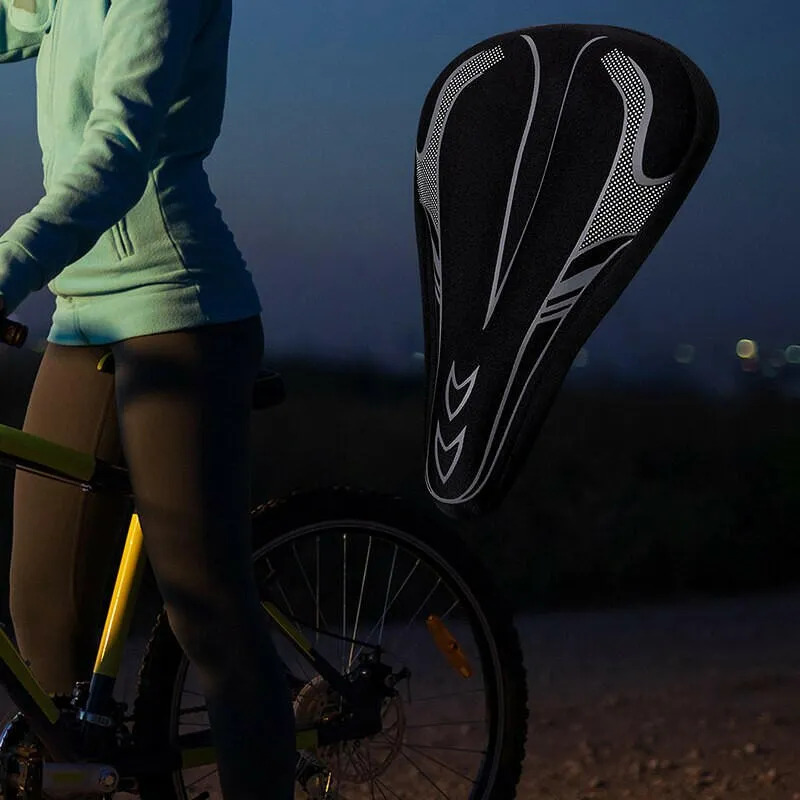 Mountain Bike 3D Cushion Cover Bicycle Cushion Bicycle Thickened Silicone Sponge Cushion Soft Saddle Equipment Accessories Seat